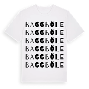 Baggböle ordlek t-shirt – ekologisk bomull t-shirt från Pinshirt