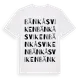 White t-shirt med Bänkåsviken ordlek t-shirt