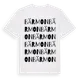 White t-shirt med Bärmon ordlek t-shirt