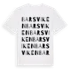 White t-shirt med Barsviken ordlek t-shirt
