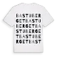 Bastuberget ordlek t-shirt