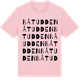 Pink Cotton t-shirt med Båtudden ordlek t-shirt