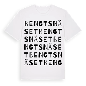 Bengtsnäset ordlek t-shirt – ekologisk bomull t-shirt från Pinshirt