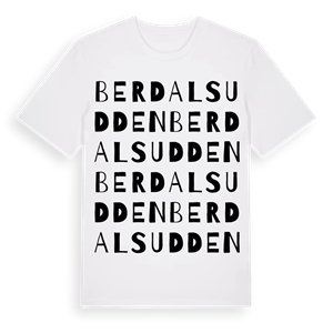 Berdalsudden ordlek t-shirt – ekologisk bomull t-shirt från Pinshirt
