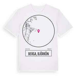 Berga, Björkön t-shirt – ekologisk bomull t-shirt från Pinshirt
