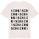 Vintage White t-shirt med Bergåsen ordlek t-shirt
