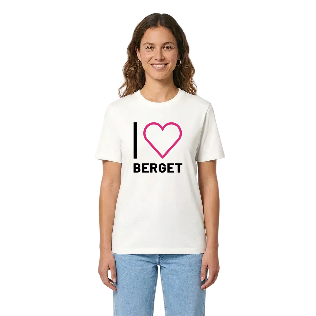 Jag älskar Berget t-shirt stort tryck i miljö
