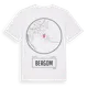 White t-shirt med Bergom t-shirt