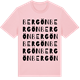 Pink Cotton t-shirt med Bergön ordlek t-shirt