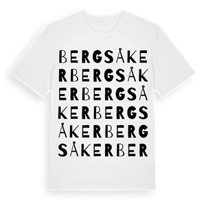 Bergsåker ordlek t-shirt – ekologisk bomull t-shirt från Pinshirt