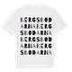 White t-shirt med Bergsbodarna ordlek t-shirt