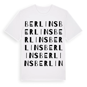 Berlins ordlek t-shirt – ekologisk bomull t-shirt från Pinshirt