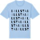 Blue Soul t-shirt med Billsta ordlek t-shirt