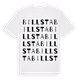 White t-shirt med Billsta ordlek t-shirt