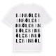 White t-shirt med Binböle ordlek t-shirt