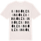 Vintage White t-shirt med Binböle ordlek t-shirt