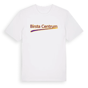 Birsta Centrum baseball t-shirt – ekologisk bomull t-shirt från Pinshirt