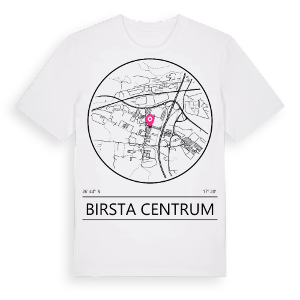 Birsta Centrum t-shirt – ekologisk bomull t-shirt från Pinshirt