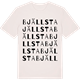 Vintage White t-shirt med Bjällsta ordlek t-shirt
