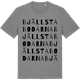 Mid Heather Gray t-shirt med Bjällstabodarna ordlek t-shirt