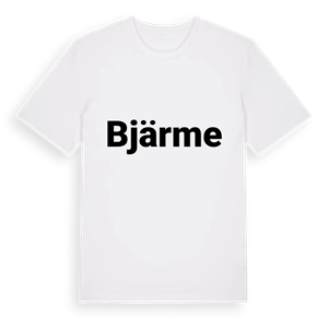 Bjärme fetstil t-shirt – ekologisk bomull t-shirt från Pinshirt