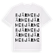 White t-shirt med Bjärme ordlek t-shirt