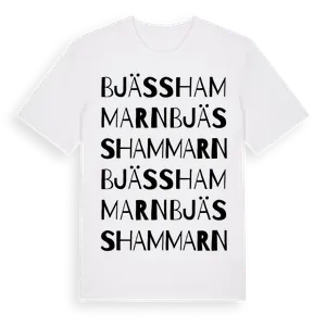 Bjässhammarn ordlek t-shirt – ekologisk bomull t-shirt från Pinshirt