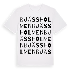 Bjässholmen ordlek t-shirt – ekologisk bomull t-shirt från Pinshirt