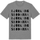 Mid Heather Gray t-shirt med Björkingsbodarna ordlek t-shirt