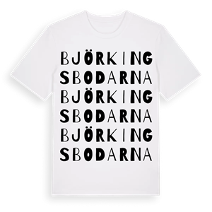 Björkingsbodarna ordlek t-shirt – ekologisk bomull t-shirt från Pinshirt