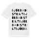 Björna distrikt ordlek t-shirt