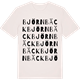 Vintage White t-shirt med Björnbäck ordlek t-shirt