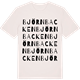 Vintage White t-shirt med Björnbacken ordlek t-shirt