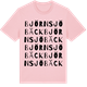 Pink Cotton t-shirt med Björnsjöbäck ordlek t-shirt