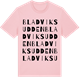 Pink Cotton t-shirt med Bladviksudden ordlek t-shirt