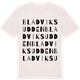Vintage White t-shirt med Bladviksudden ordlek t-shirt