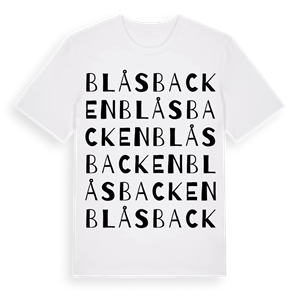 Blåsbacken ordlek t-shirt – ekologisk bomull t-shirt från Pinshirt