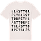 Vintage White t-shirt med Blåsttorpet ordlek t-shirt