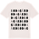 Vintage White t-shirt med Boda gård ordlek t-shirt