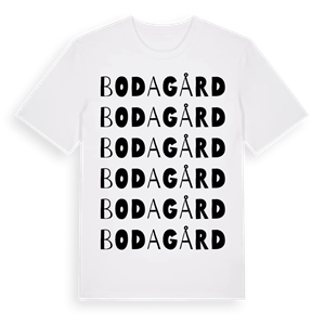Boda gård ordlek t-shirt – ekologisk bomull t-shirt från Pinshirt