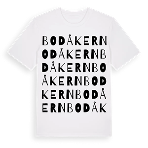 Bodåkern ordlek t-shirt – ekologisk bomull t-shirt från Pinshirt