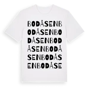 Bodåsen ordlek t-shirt – ekologisk bomull t-shirt från Pinshirt