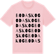 Pink Cotton t-shirt med Bodaskog ordlek t-shirt