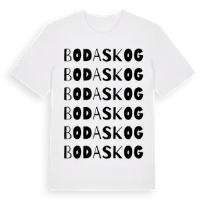 Bodaskog ordlek t-shirt – ekologisk bomull t-shirt från Pinshirt