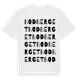 White t-shirt med Bodberget ordlek t-shirt