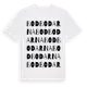White t-shirt med Bodbodarna ordlek t-shirt