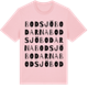 Pink Cotton t-shirt med Bodsjöbodarna ordlek t-shirt