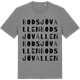Mid Heather Gray t-shirt med Bodsjövallen ordlek t-shirt