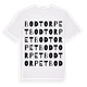 White t-shirt med Bodtorpet ordlek t-shirt
