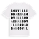 White t-shirt med Bodvillbodarna ordlek t-shirt